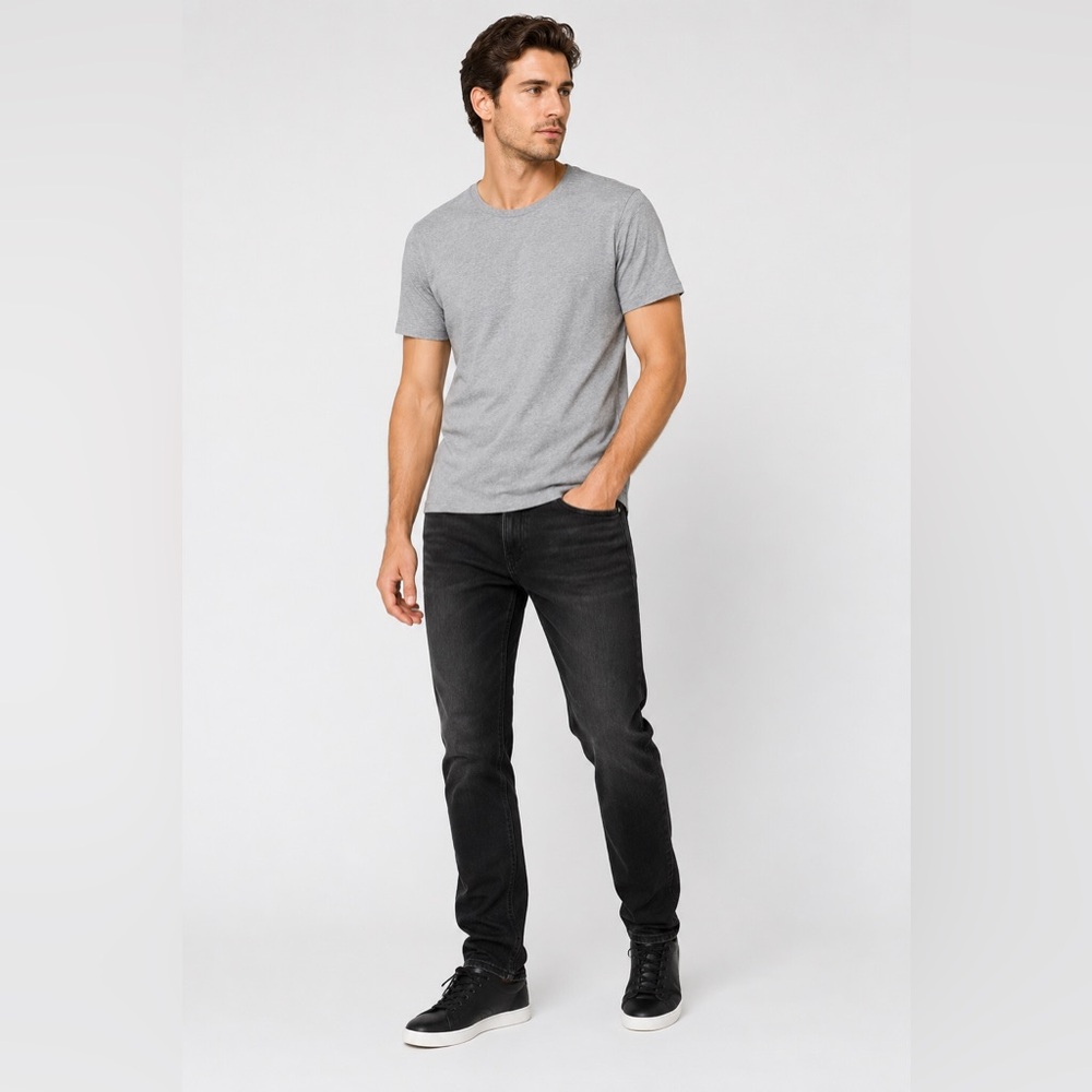 Signature Levi Strauss Jeans Men's 34x30 Slim Straight Black Stretch 59178-0071